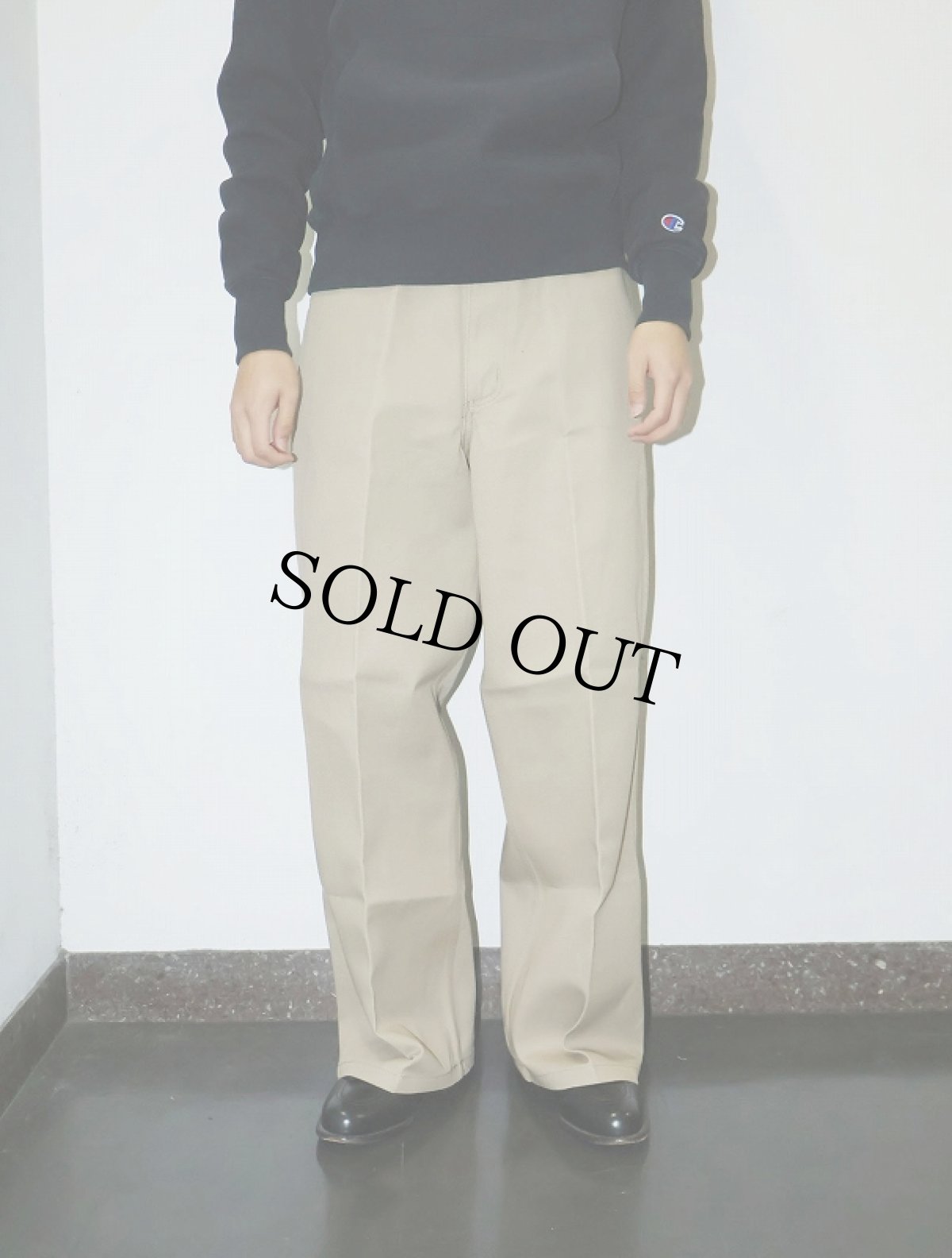 画像4: BEN DAVIS "THE GORILLA CUT" ゴリラカットパンツ KHAKI フラッシャー付き未使用品 W36 L30 (4)