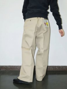 画像1: BEN DAVIS "THE GORILLA CUT" ゴリラカットパンツ KHAKI フラッシャー付き未使用品 W36 L30 (1)