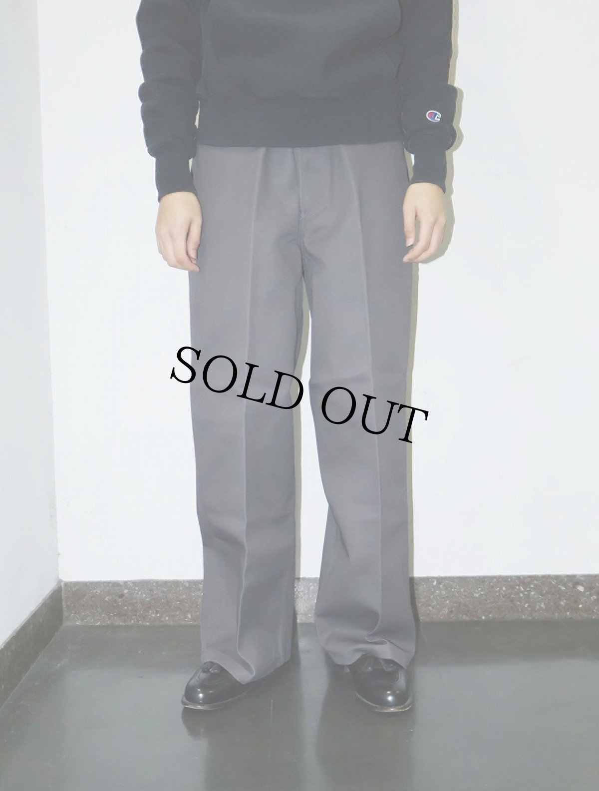 画像3: BEN DAVIS "THE GORILLA CUT" ゴリラカットパンツ CHARCOAL フラッシャー付き未使用品 W36 L30 (3)
