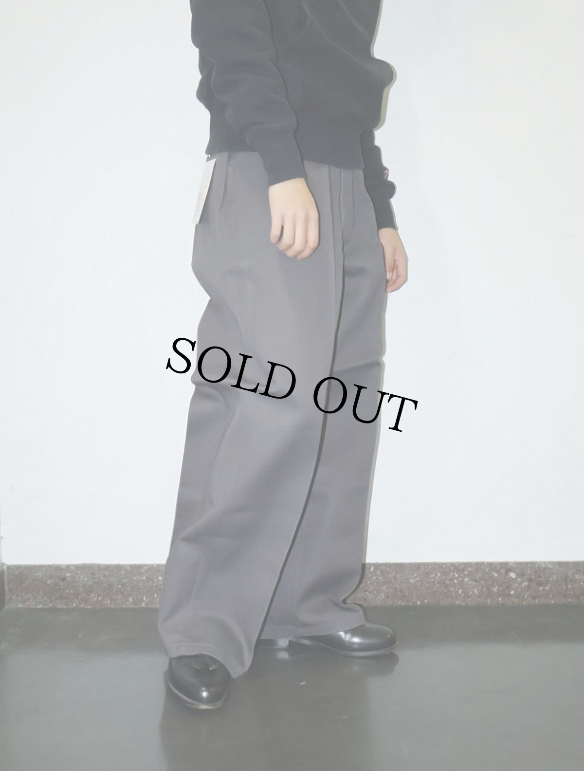 画像5: BEN DAVIS "THE GORILLA CUT" ゴリラカットパンツ CHARCOAL フラッシャー付き未使用品 W36 L30 (5)