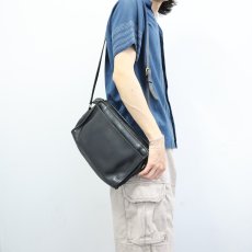 画像2: 70's COACH USA製 レザーショルダーバッグ BLACK (2)