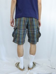 画像3: POLO Ralph Lauren チェック柄 コットンカーゴショーツ W32 (3)