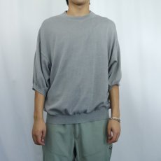 画像2: PRONTO-UOMO シルク×コットン 半袖ニットセーター XXL (2)