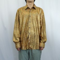 画像2: WULFUL シャイニー ポリエステルシャツ L (2)