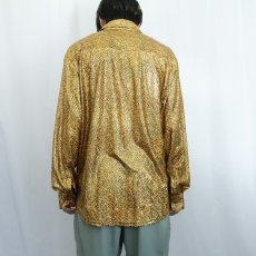 画像3: WULFUL シャイニー ポリエステルシャツ L (3)