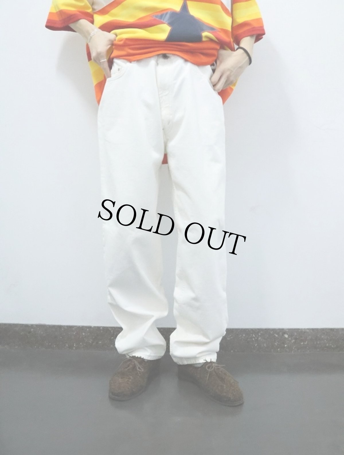 画像2: 90's Levi's SILVERTAB USA製 "LOOSE" ホワイトデニムパンツ W36 (2)
