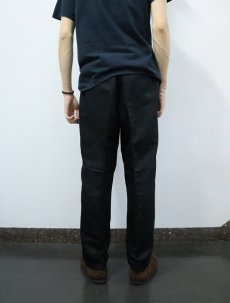 画像3: claiborne 2タック リネン×レーヨンスラックス BLACK W35 (3)