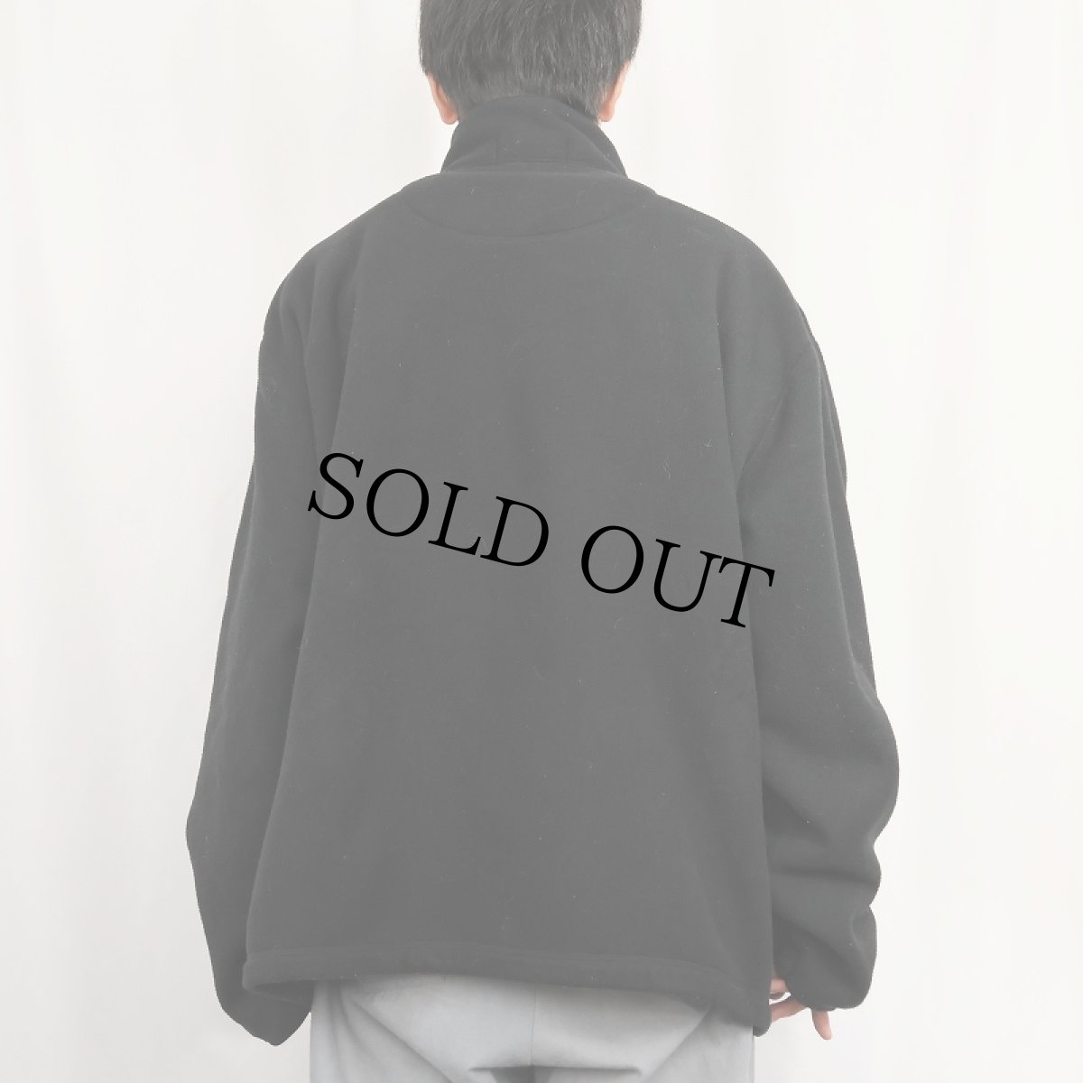 画像3: 90's POLO SPORT Ralph Lauren ロゴ刺繍 ハーフジップ フリースジャケット BLACK XXL (3)