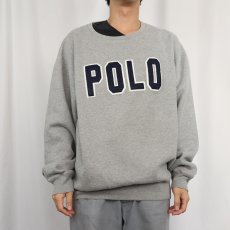 画像2: 90's POLO SPORT Ralph Lauren ロゴワッペン付き スウェット L (2)