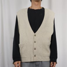 画像2: CHICO'S DESIGN リブ編み スウェットベスト M/L (2)