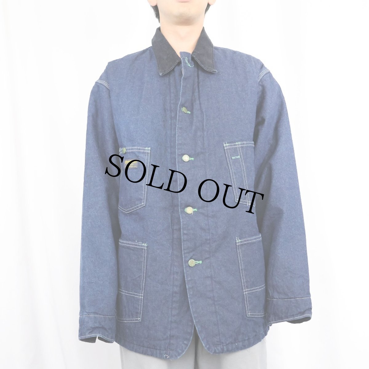 画像2: 70's OSH KOSH キルティングライナー デニムカバーオール (2)