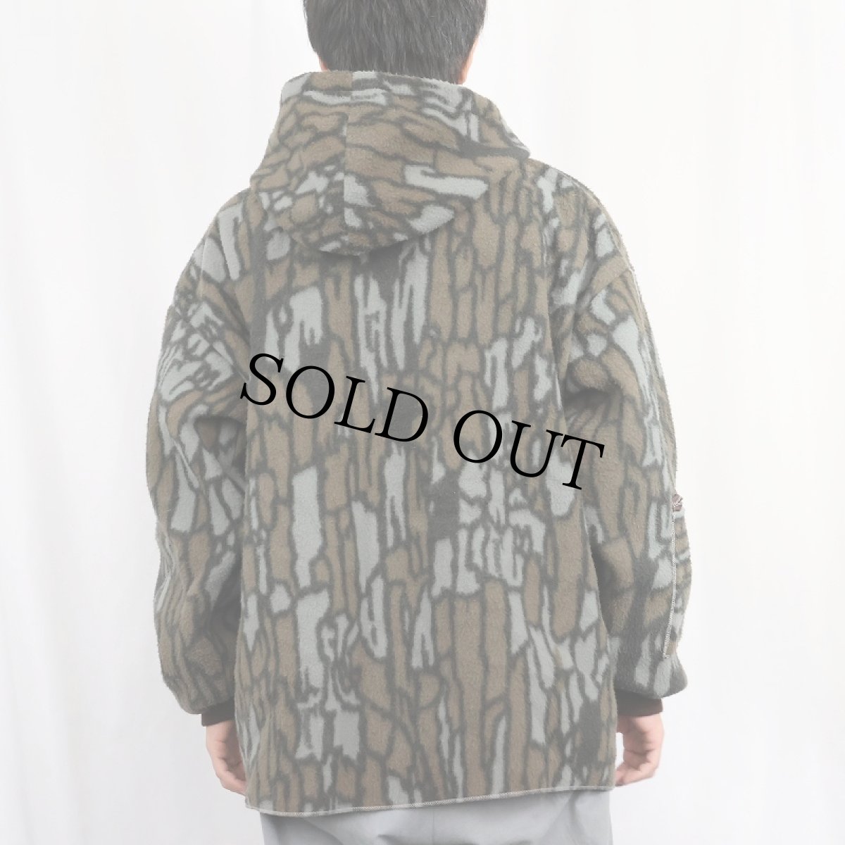 画像3: CLASSIC CAVES トレバークカモ柄 フリースジップパーカー (3)