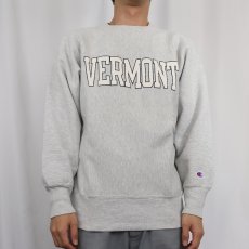 画像2: 90's Champion REVERSE WEAVE USA製 "VERMONT" プリントスウェット L (2)