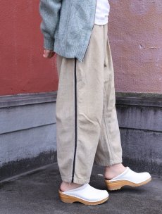 画像1: 〜50's サイドライン 猫目ボタン ウールベースボールパンツ W35 (1)