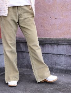 画像2: 70's LEVI'S BIGE 646 コーデュロイ フレアパンツ W33 (2)