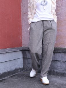 画像1: POLO Ralph Lauren 千鳥格子柄 2タック コットンスラックス W31 (1)