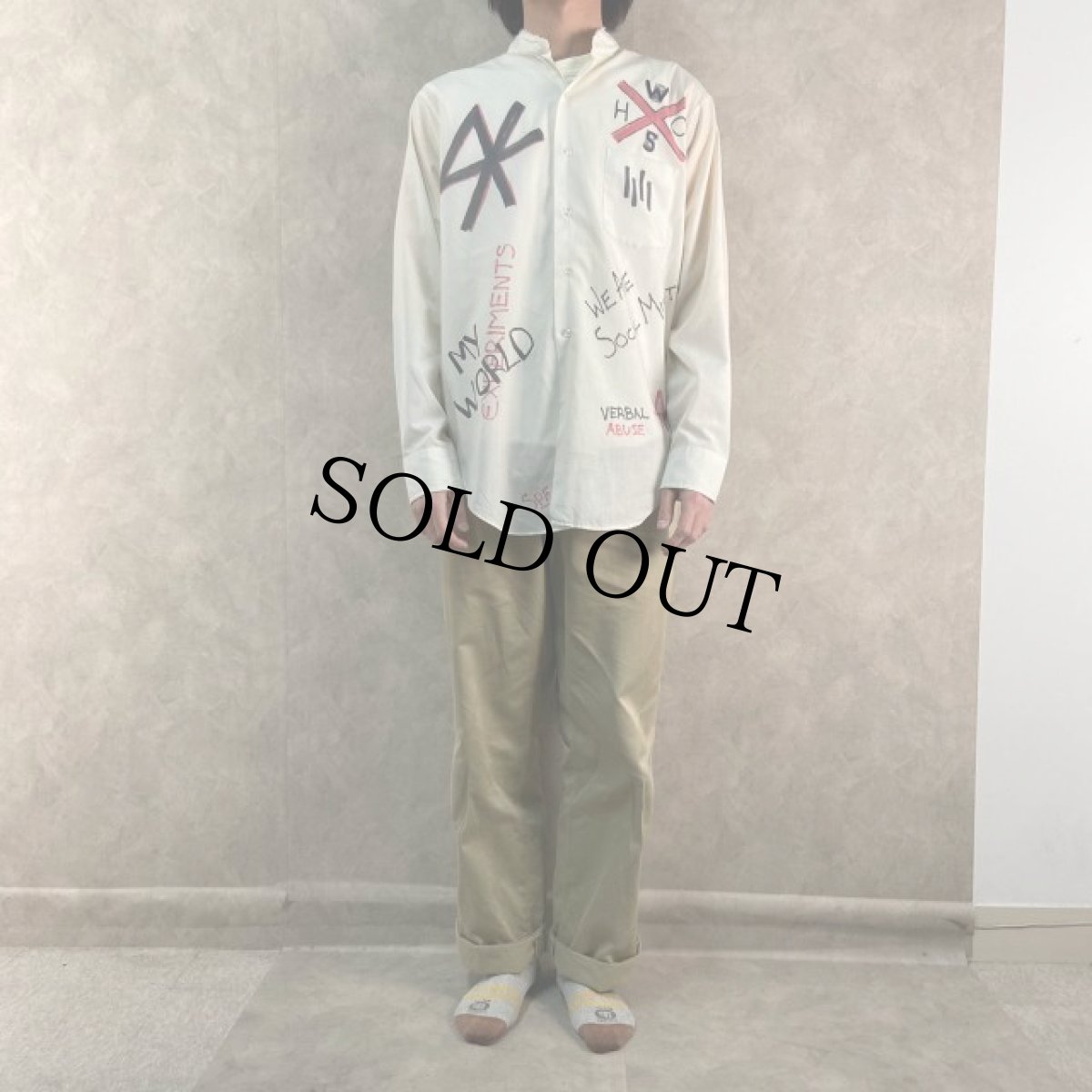 画像3: 70's ARROW ハンドペイントリメイクシャツ (3)