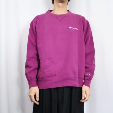 画像2: 90's Champion USA製 ロゴ刺繍 前V スウェット XXL (2)