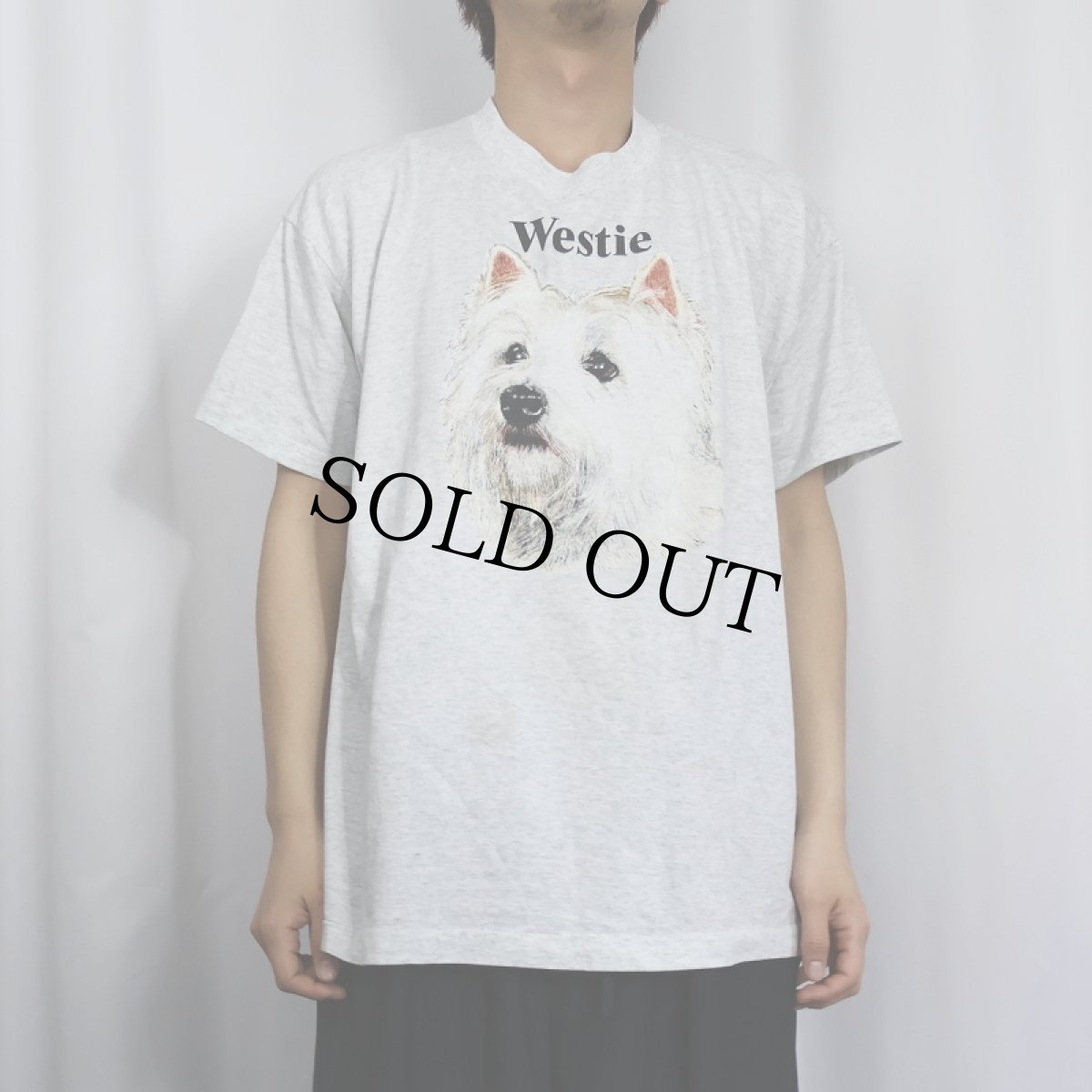画像2: 90's USA製 "Westie" 犬プリントTシャツ XL (2)