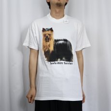画像2: 90's USA製 "Yorkshire Terrier" 犬プリントTシャツ M (2)