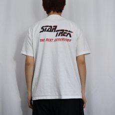 画像4: 90's STAR TREK The Next Generation テレビドラマプリントTシャツ XL (4)