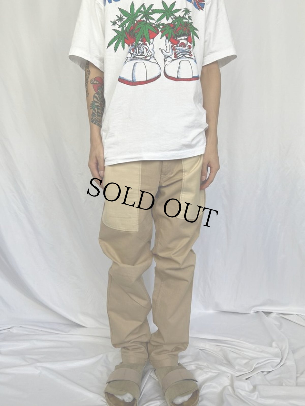 画像2: AD2009 COMME des GARCONS HOMME JAPAN製 2トーンカラーベイカーパンツ W32 (2)