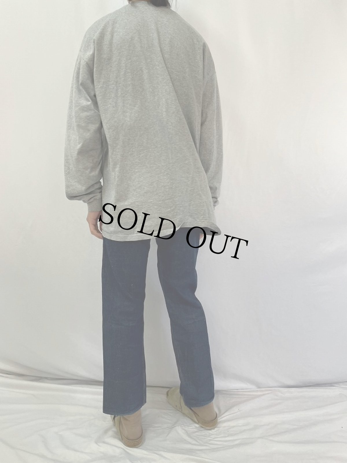 画像4: 50s チェック柄切り替え ランチデニムパンツ W24 (4)