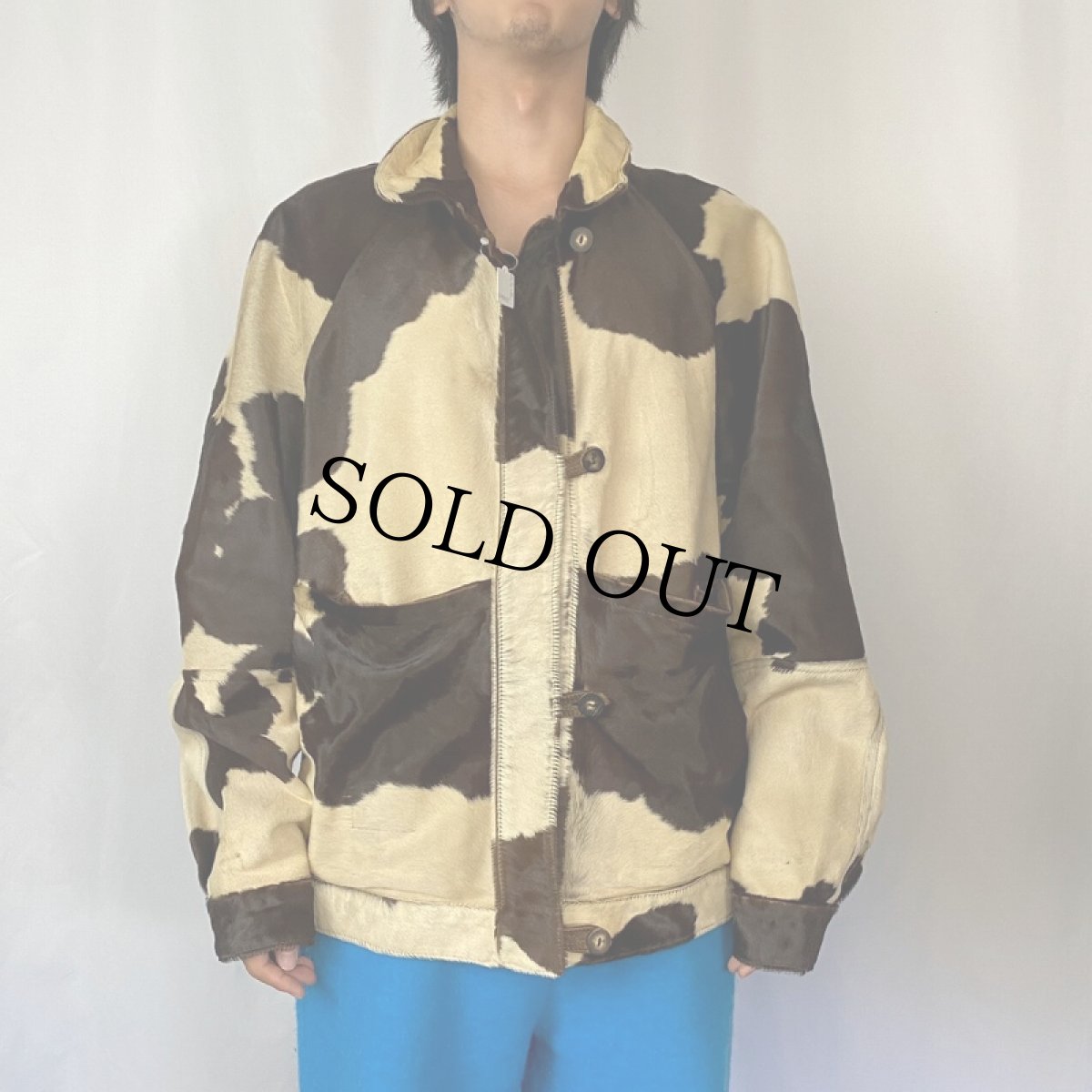 画像3: 80's UNKNOWN ハラコ×スウェード リバーシブルジャケット (3)