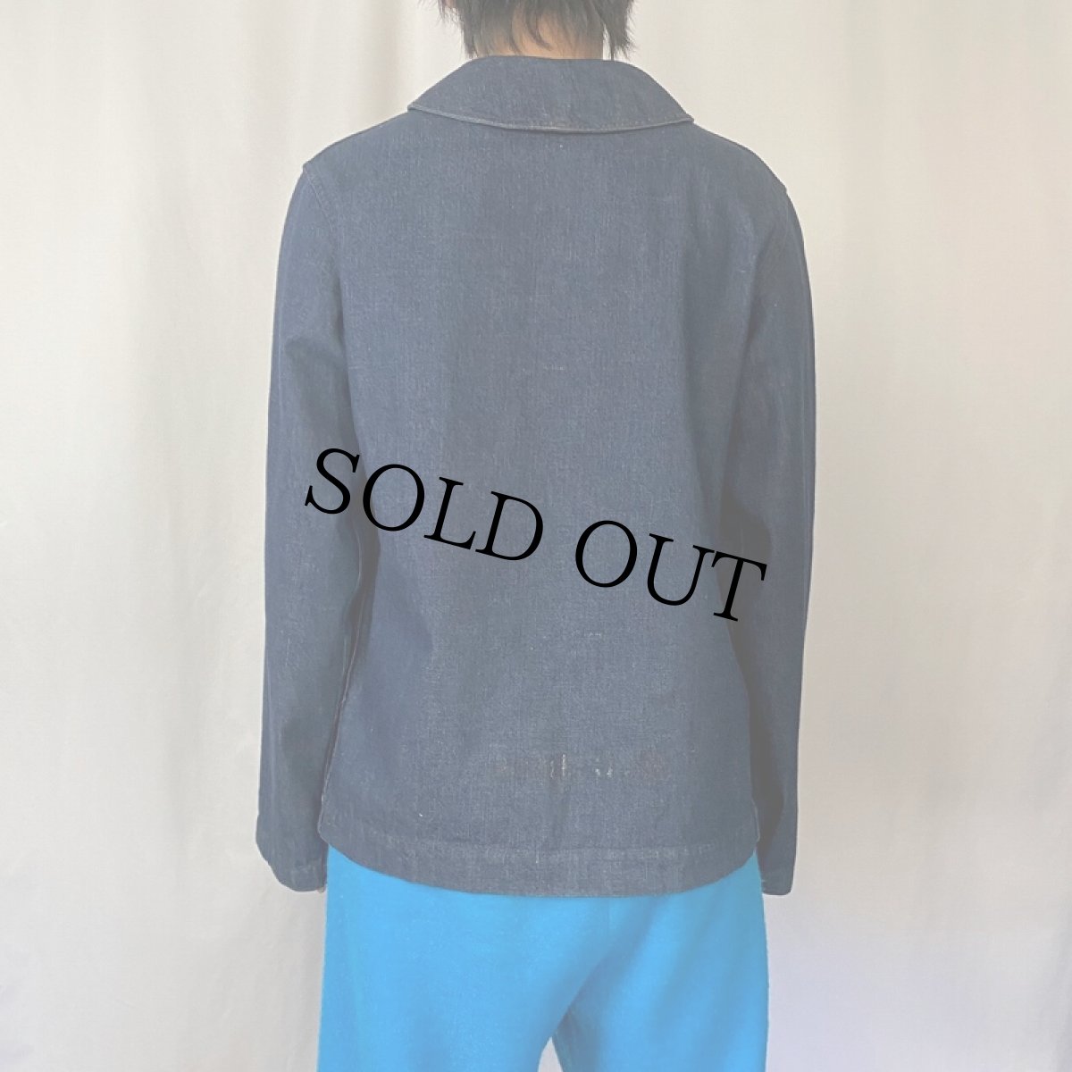 画像3: 40's U.S.NAVY ショールカラー デニムカバーオール (3)