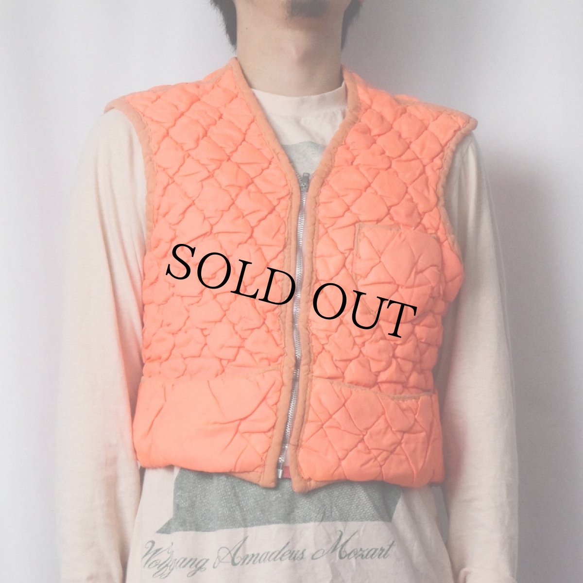 画像2: 60's〜 裏サーマル 中綿入り キルティングベスト (2)