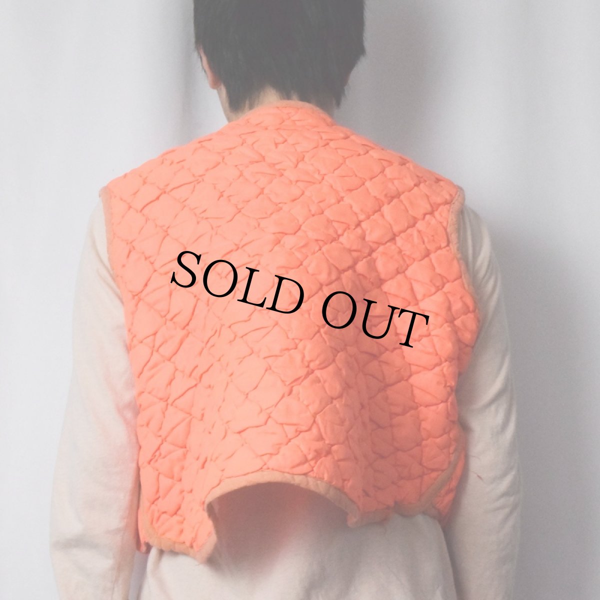 画像3: 60's〜 裏サーマル 中綿入り キルティングベスト (3)