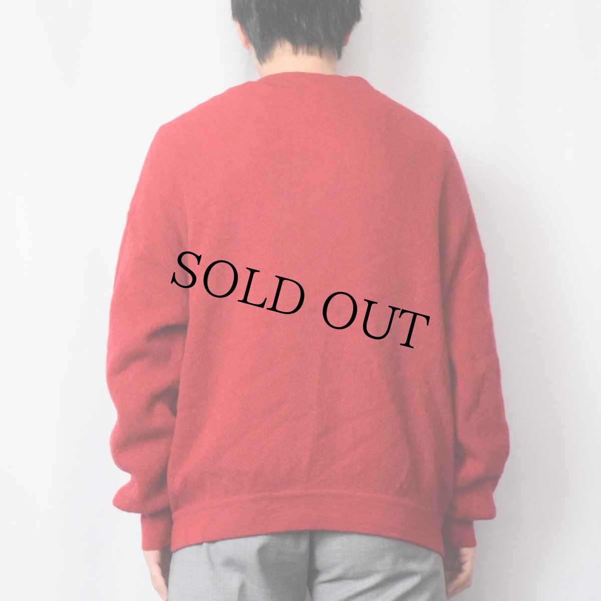 画像3: 80's CHEMISE LACOSTE FRANCE製 ロゴワッペン ウールニットカーディガン SIZE7 (3)