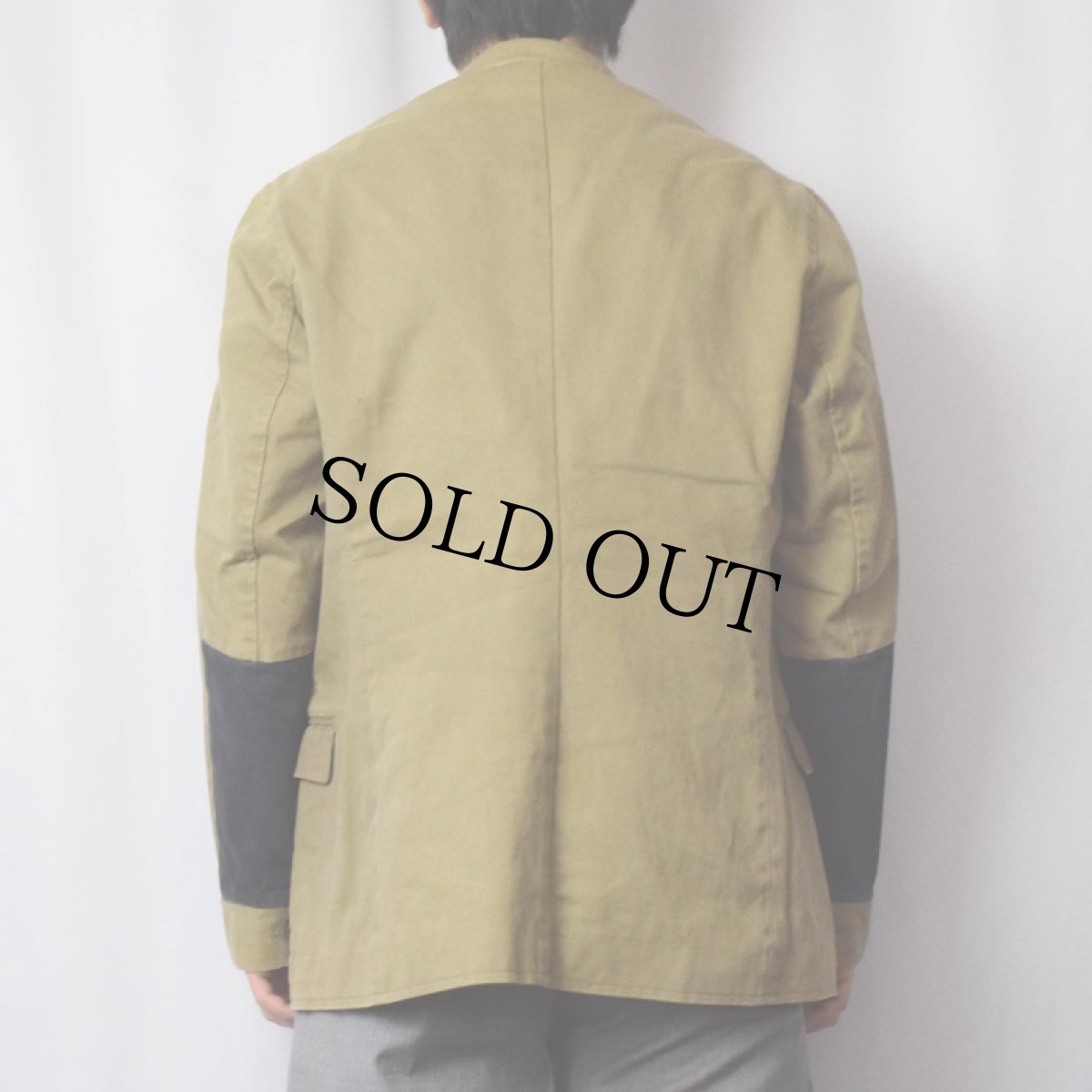 画像3: Oliver Spencer ENGLAND製 エルボーパッチ付き コットンテーラードジャケット (3)