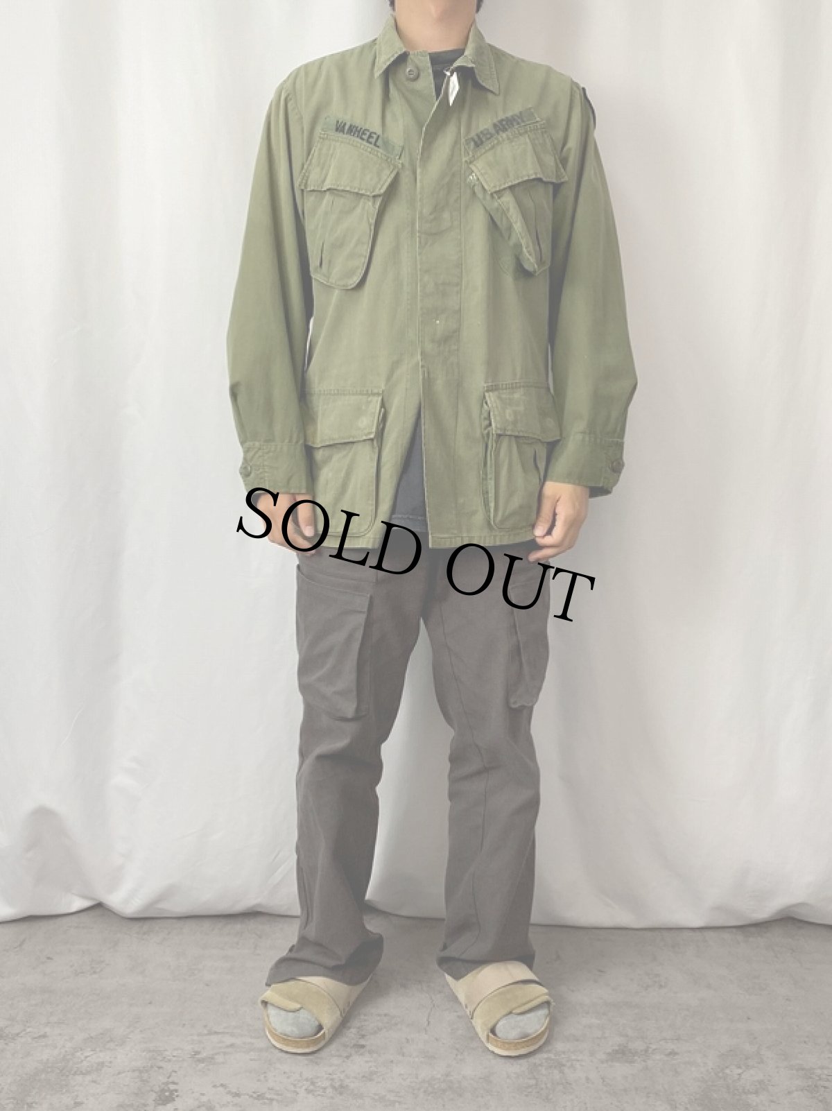 画像2: 60's U.S.ARMY ジャングルファティーグジャケット 5th SMALL-SHORT (2)