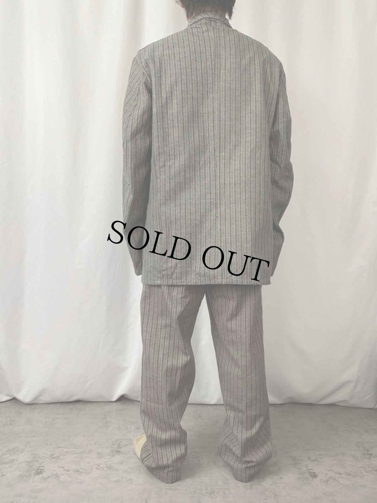 画像3: 40's スウェーデン軍 ストライプ柄 プリズナージャケット DEADSTOCK (3)