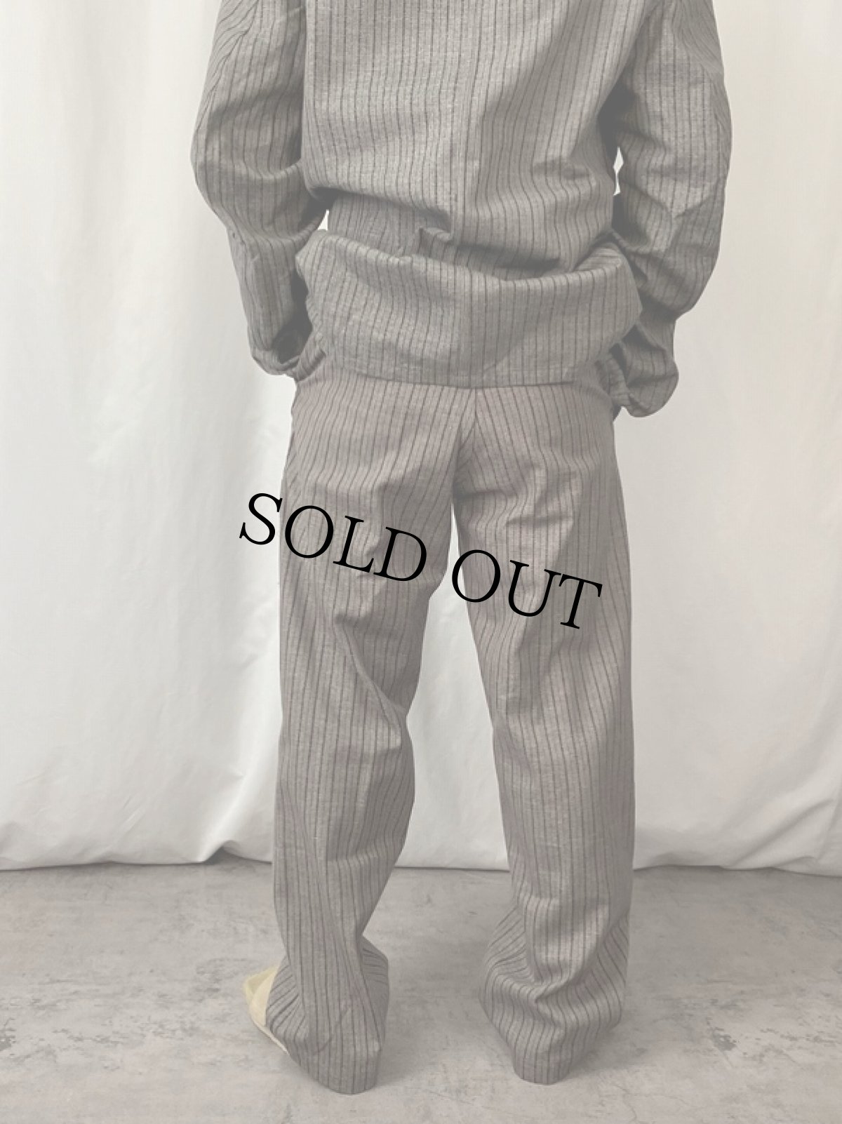 画像3: 40's スウェーデン軍 ストライプ柄 プリズナートラウザーズ DEADSTOCK W28 (3)