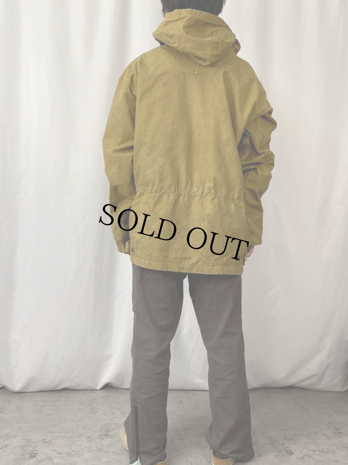 画像3: 50's〜 EURO オイルドコットン レースアップ アノラックパーカー (3)