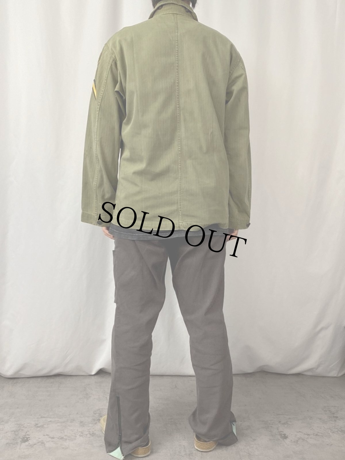 画像3: 40's U.S.ARMY 13スター M-43 HBTジャケット 36R (3)