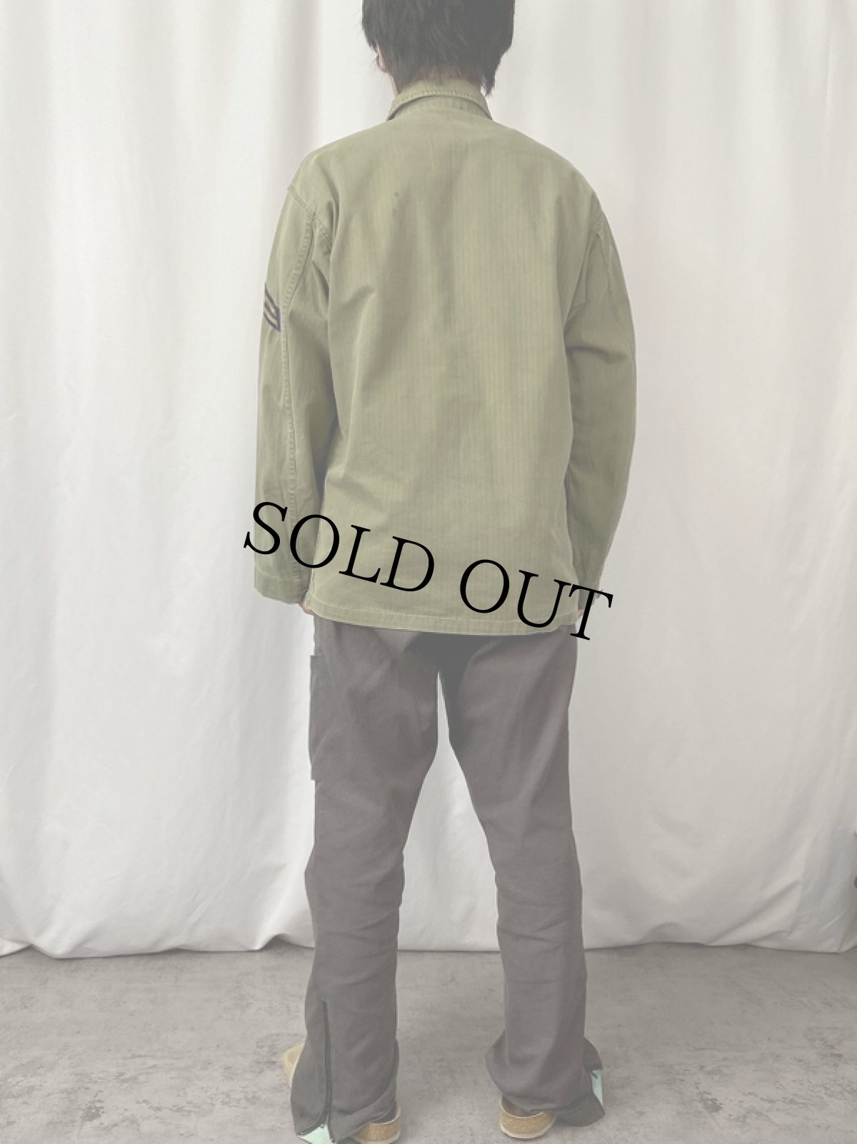 画像3: 40's U.S.ARMY 13スター M-43 HBTジャケット 38R (3)