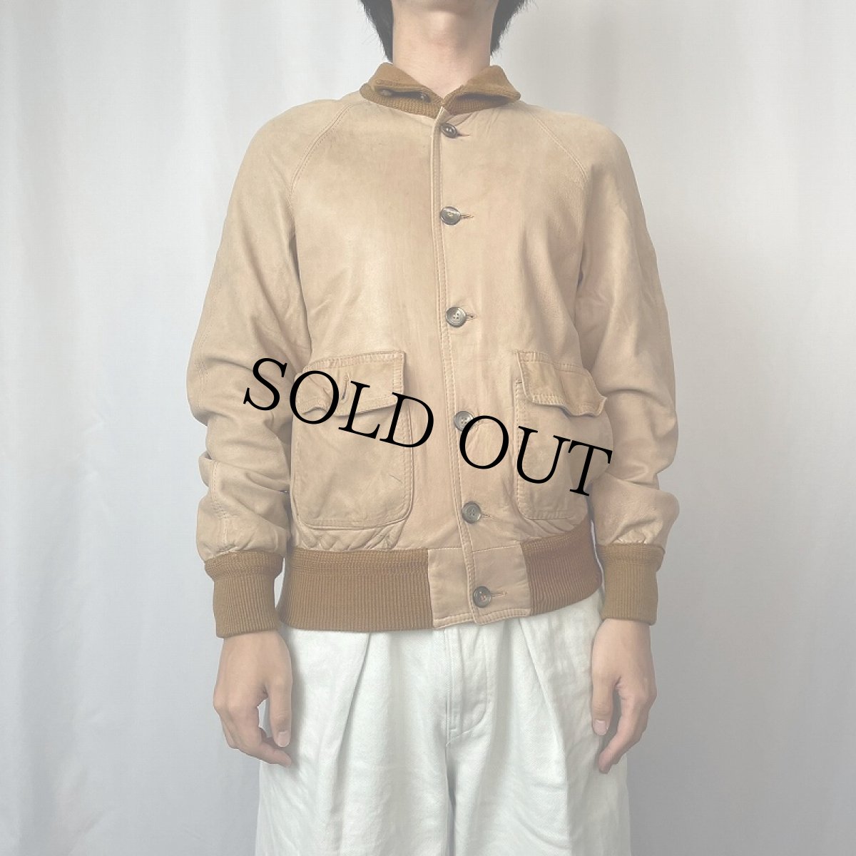 画像2: 〜80's HOLT RENFREW ITALY製 レザージャケット M (2)