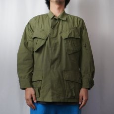 画像2: 60's U.S.ARMY ジャングルファティーグジャケット 3rd SMALL SHORT (2)