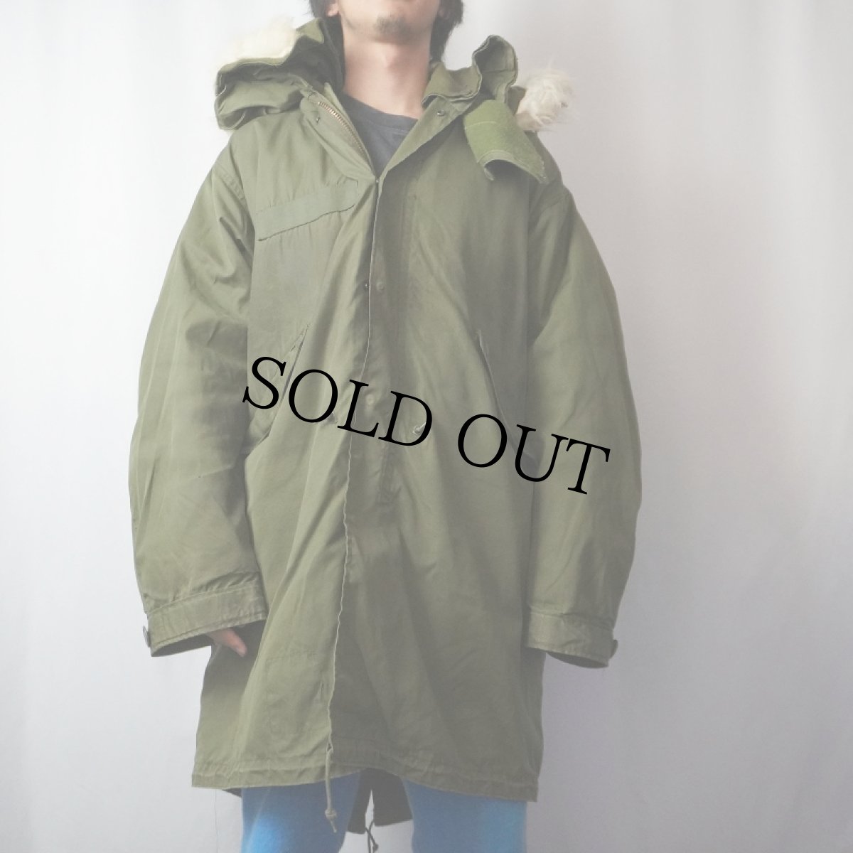 画像2: 70's U.S.ARMY M-65 ライナー/フード付き モッズコート SMALL-REGULAR (2)