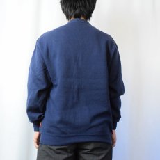 画像3: 90's JERZEES USA製 リメイク パッチワーク スウェットカーディガン ONESIZE (3)