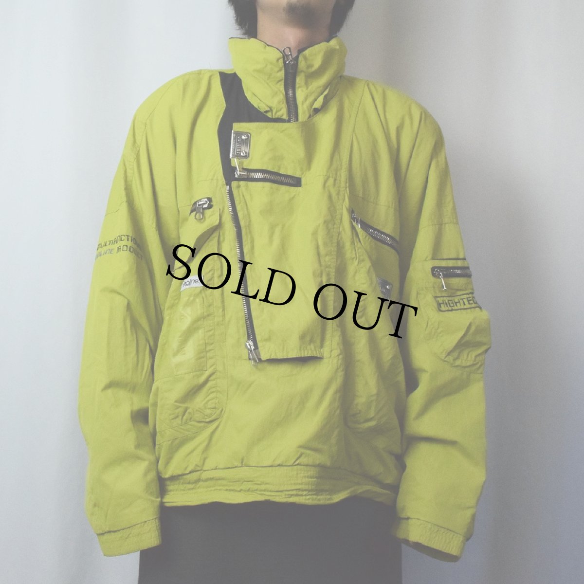 画像2: 90's PRO LINE ジップデザイン プルオーバースキージャケット (2)