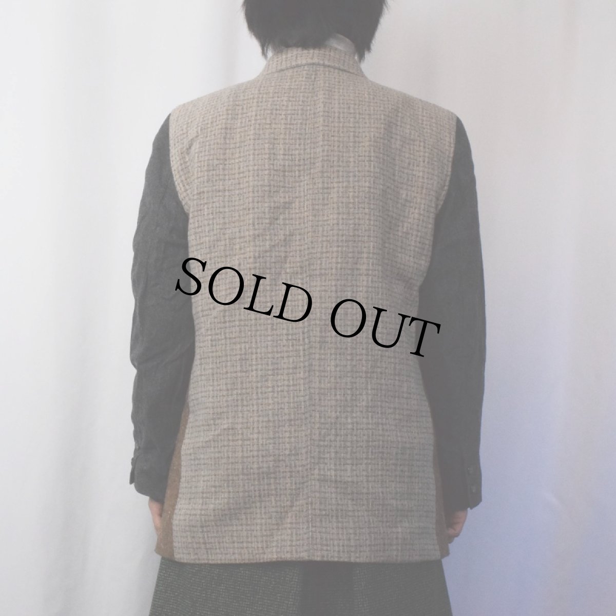 画像3: Liz wear クレイジーパターン ウールテーラードジャケット (3)