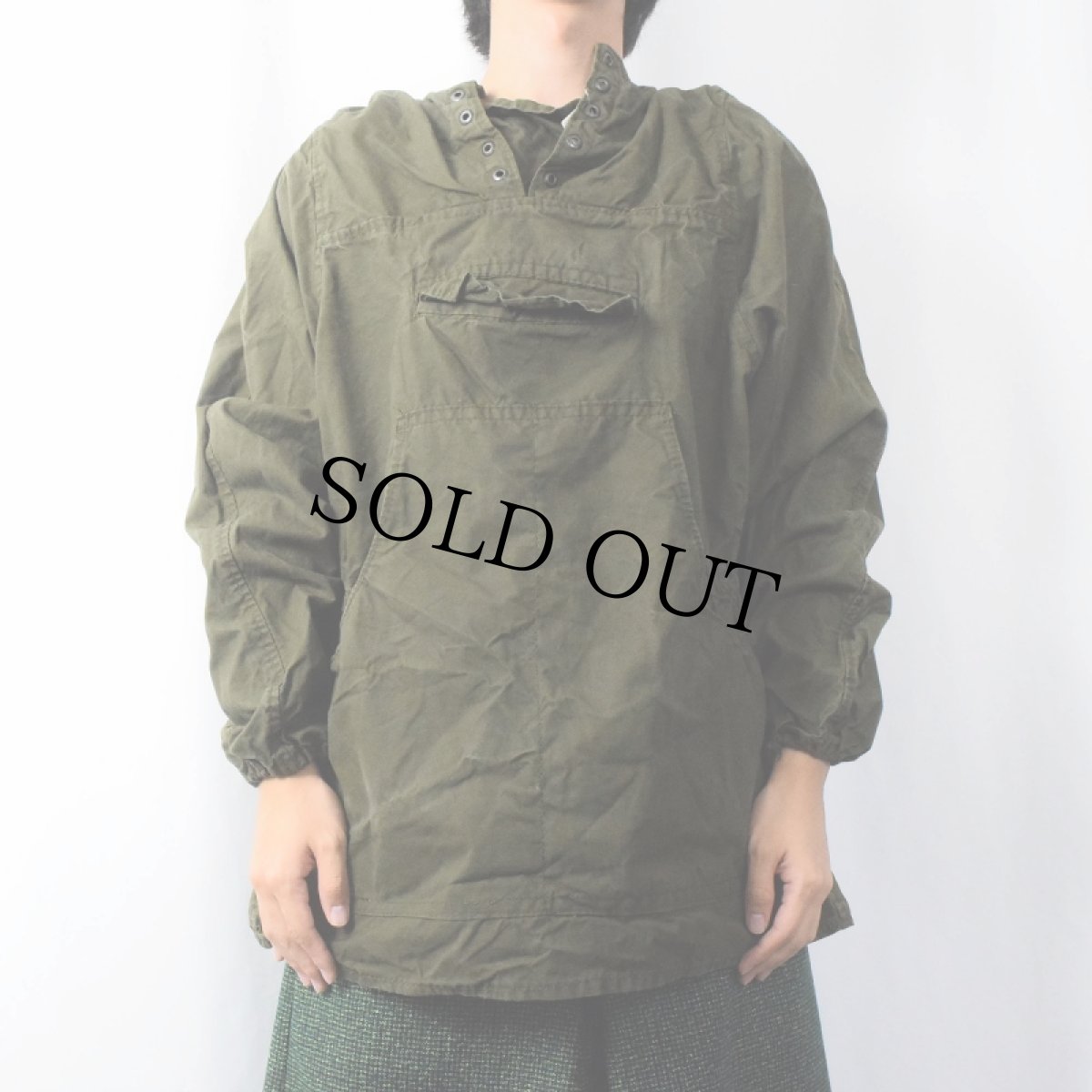 画像2: VINTAGE EURO コットンアノラックパーカー (2)