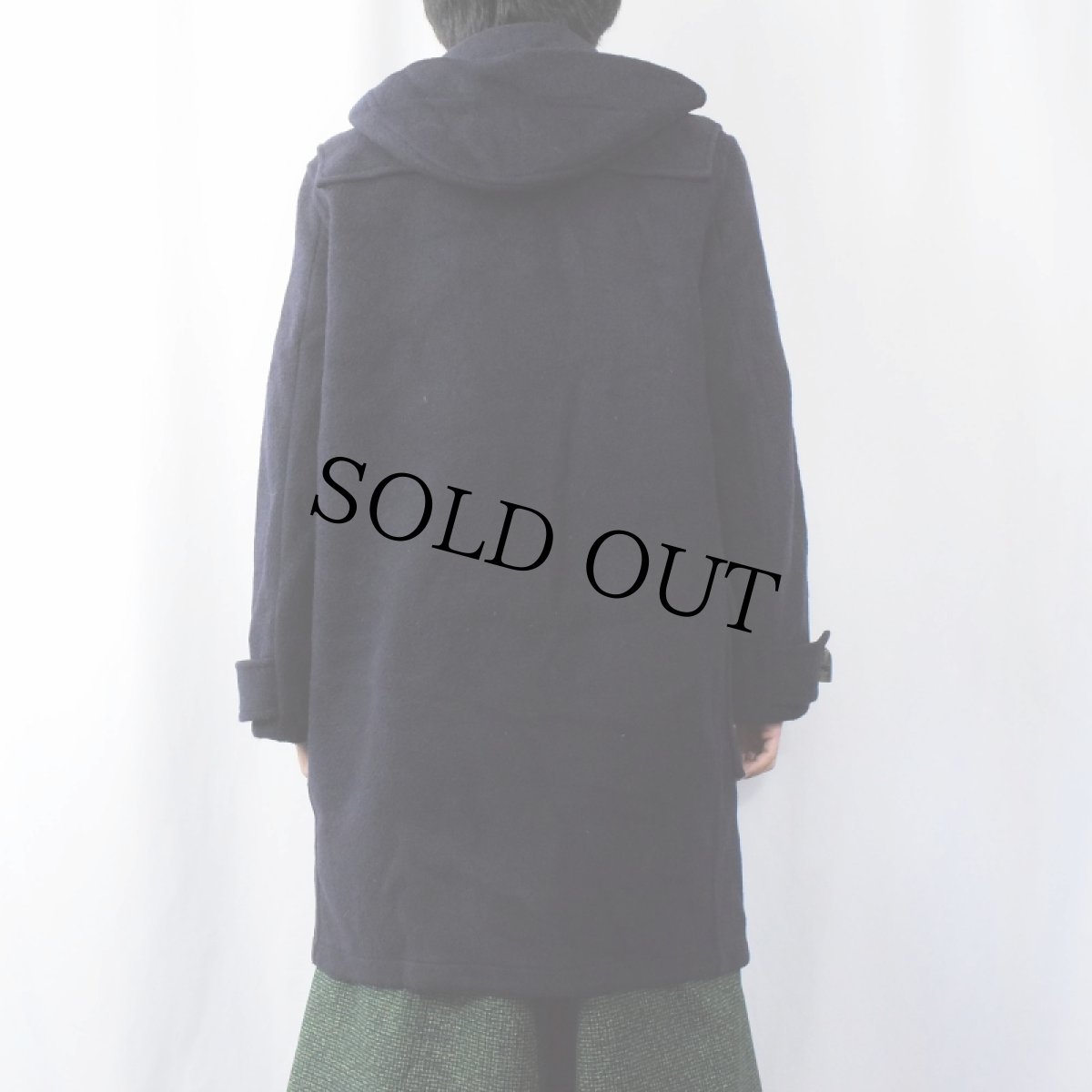 画像3: 70's Gloverall ENGLAND製 ウール×アクリルダッフルコート NAVY SIZE36 (3)