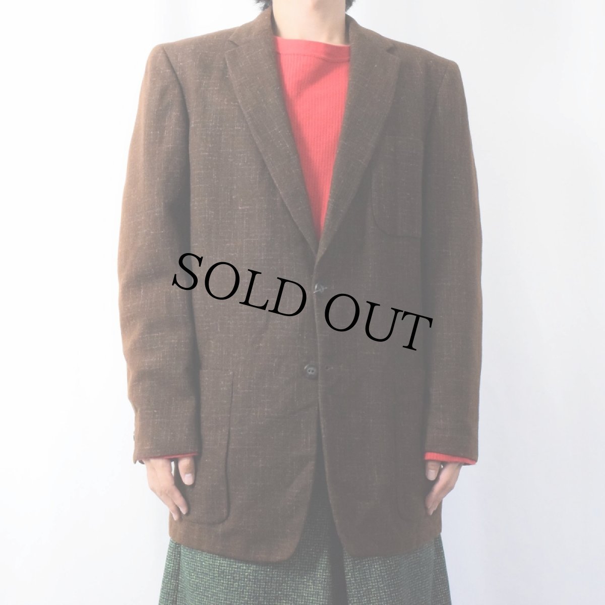 画像2: 50's〜 PENNEY'S Gentry 絣柄 ウールテーラードジャケット (2)