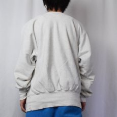 画像3: 90's USA製 REVERSE WEAVE TYPE  "NAVY" プリントスウェット L (3)