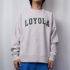 画像2: 2000's Champiom REVERSE WEAVE "LOYOLA" プリントスウェット M (2)